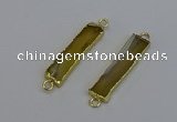 NGC5066 8*35mm - 10*40mm rectangle agate gemstone connectors