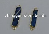 NGC5071 8*35mm - 10*40mm rectangle agate gemstone connectors