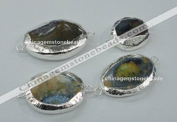 NGC51 25*30mm - 30*40mm freeform agate connectors