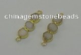 NGC5208 10*32mm druzy agate gemstone connectors wholesale