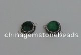 NGC5228 12mm - 14mm freeform druzy agate connectors wholesale