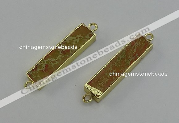 NGC5296 8*40mm - 10*42mm rectangle sea sediment jasper connectors