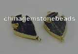 NGC5388 20*35mm - 25*40mm arrowhead labradorite connectors