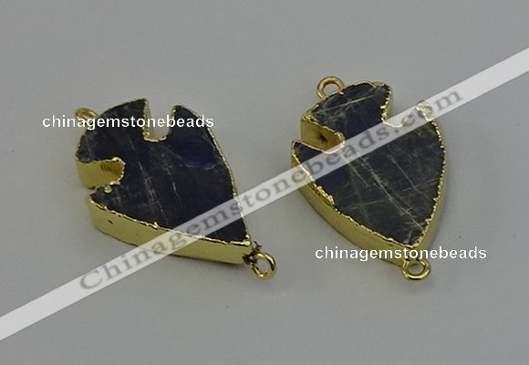 NGC5388 20*35mm - 25*40mm arrowhead labradorite connectors