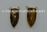 NGC5412 16*35mm - 18*40mm arrowhead yellow tiger eye connectors