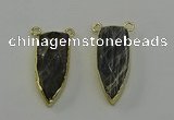 NGC5418 16*35mm - 18*40mm arrowhead labradorite connectors