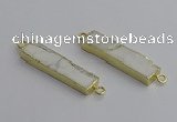 NGC5680 10*40mm rectangle white howlite connectors wholesale