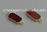 NGC5688 10*22mm - 10*25mm freeform mookaite gemstone connectors