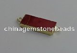 NGC5689 10*28mm - 10*30mm rectangle mookaite gemstone connectors