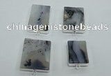 NGC57 20*30mm - 30*40mm freeform agate connectors