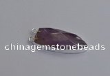 NGC5717 15*35mm - 16*45mm arrowhead amethyst connectors