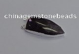 NGC5718 15*35mm - 16*45mm arrowhead amethyst connectors