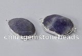 NGC576 18*25mm - 22*30mm freeform agate gemstone connectors