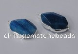 NGC578 18*25mm - 22*30mm freeform agate gemstone connectors