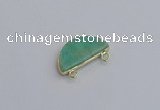 NGC5908 13*26mm moon amazonite gemstone connectors wholesale