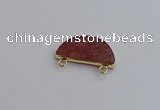 NGC5913 13*26mm moon mookaite gemstone connectors wholesale