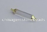 NGC5941 8*40mm tube white crystal connectors wholesale