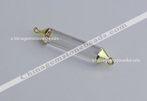 NGC5941 8*40mm tube white crystal connectors wholesale