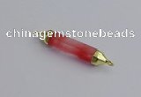 NGC5946 8*40mm tube cherry quartz connectors wholesale