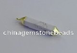 NGC5951 8*40mm tube white howlite connectors wholesale