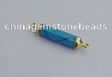 NGC5952 8*40mm tube white howlite connectors wholesale