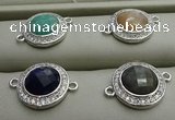 NGC6048 15mm coin mixed gemstone connectors wholesale