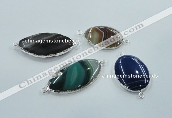 NGC64 25*35mm - 30*50mm freeform agate connectors wholesale