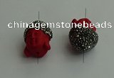 NGC6600 20*28mm buddha cinnabar connectors wholesale