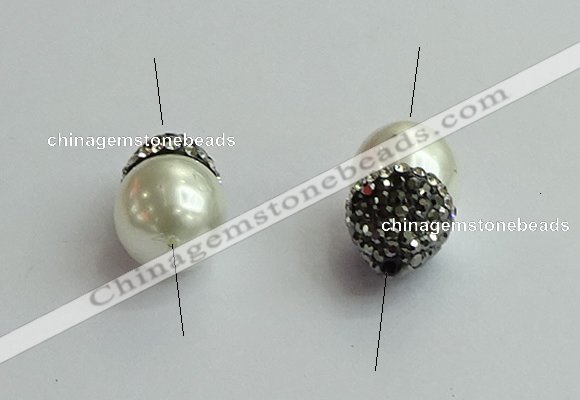 NGC6616 12*22mm - 13*20mm teardrop shell pearl connectors