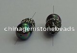 NGC6618 12*22mm - 13*20mm teardrop shell pearl connectors