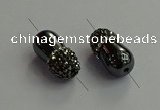 NGC6644 10*22mm teardrop hematite connectors wholesale