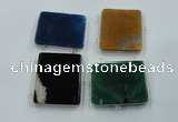 NGC67 45*55mm rectangle agate connectors wholesale