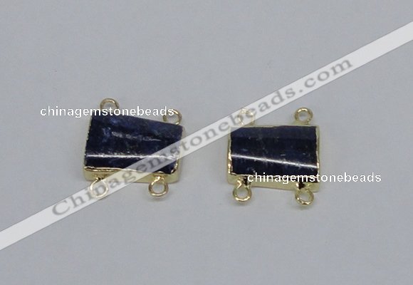 NGC728 13*18mm trapezoid lapis lazuli connectors wholesale