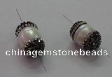 NGC7504 10*16mm - 12*20mm nuggets shell pearl connectors wholesale