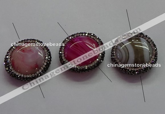 NGC7515 26mm - 28mm coin agate connectors wholesale