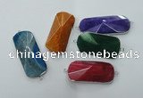 NGC87 25*45mm - 22*55mm agate gemstone connectors wholesale