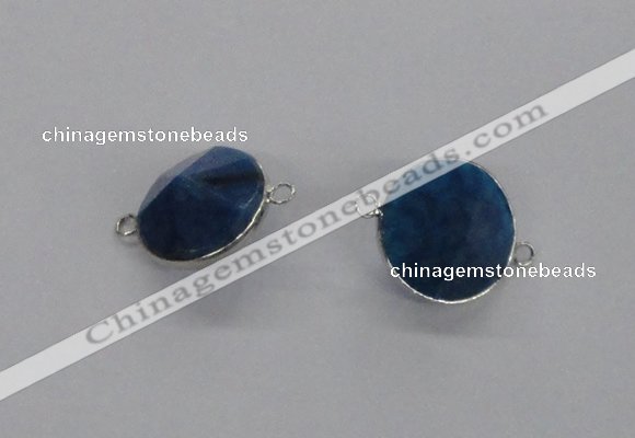 NGC880 15*20mm bicone agate gemstone connectors wholesale