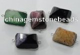 NGC94 18*22*30mm druzy agate connectors wholesale