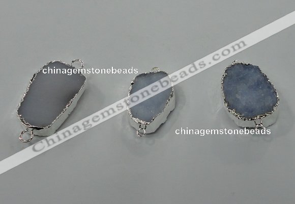 NGC99 18*25mm - 25*35mm freeform druzy agate connectors wholesale