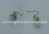 NGE02 10*14mm - 12*16mm nuggets druzy quartz earrings wholesale