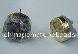 NGE05 16mm - 18mm freeform druzy amethyst earrings wholesale