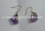 NGE09 13*18mm - 15*20mm nuggets amethyst earrings wholesale