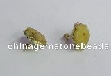 NGE139 12*14mm - 15*18mm freeform druzy agate gemstone earrings