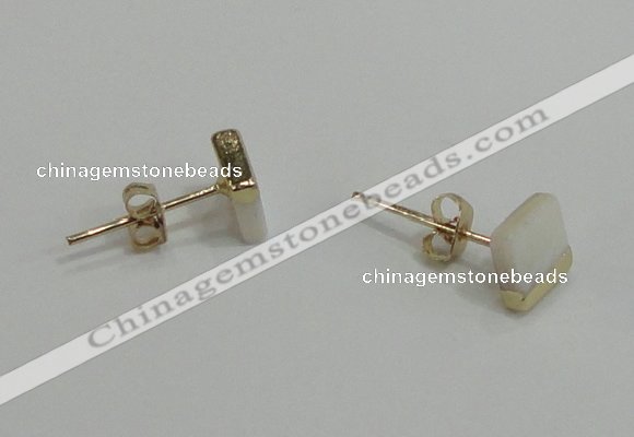 NGE150 5*6mm - 6*7mm freeform shell earrings wholesale