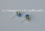 NGE163 4*6mm – 5*8mm freeform turquoise gemstone earrings