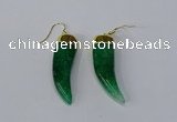 NGE231 10*40mm - 12*45mm oxhorn agate gemstone earrings wholesale