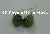 NGE238 15*20mm teardrop agate gemstone earrings wholesale