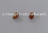 NGE253 8*12mm - 10*14mm nuggets druzy agate gemstone earrings