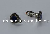 NGE282 15mm - 16mm coin lapis lazuli gemstone earrings wholeasle