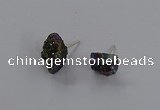 NGE306 5*8mm - 7*10mm nuggets druzy agate gemstone rings